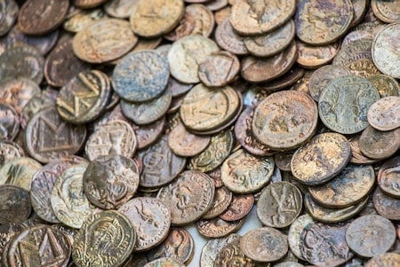 Find ancient coins, and modern coins, with your metal detector