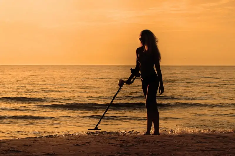 Go metal detecting on the beach with a device like the Garrett AT Pro