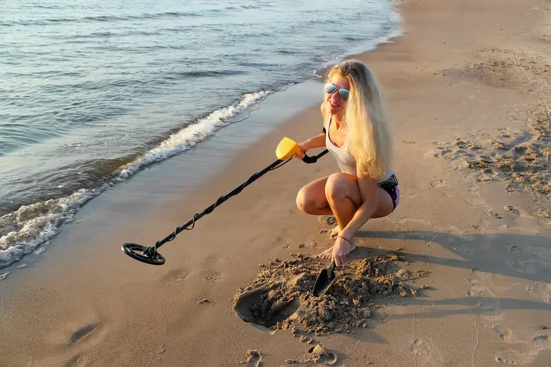Metal Detecting on the Beach